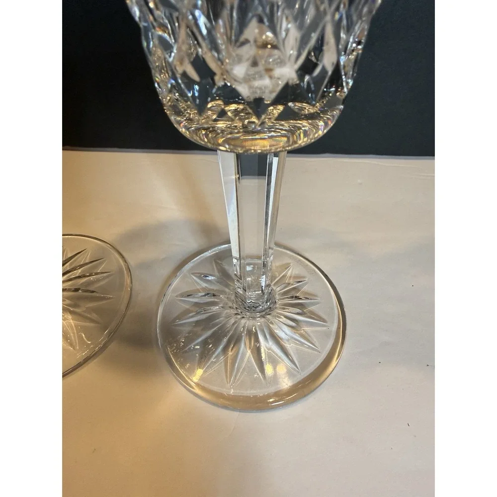 Waterford Lismore Crystal Champagne Flutes Set of 2 7.5